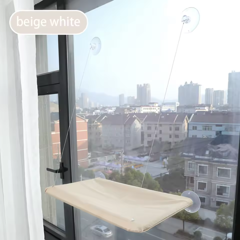 Katzen-Fensterliege mit Hängematte