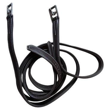 Brown Leather Stirrup Leathers – Adjustable Padded Straps
