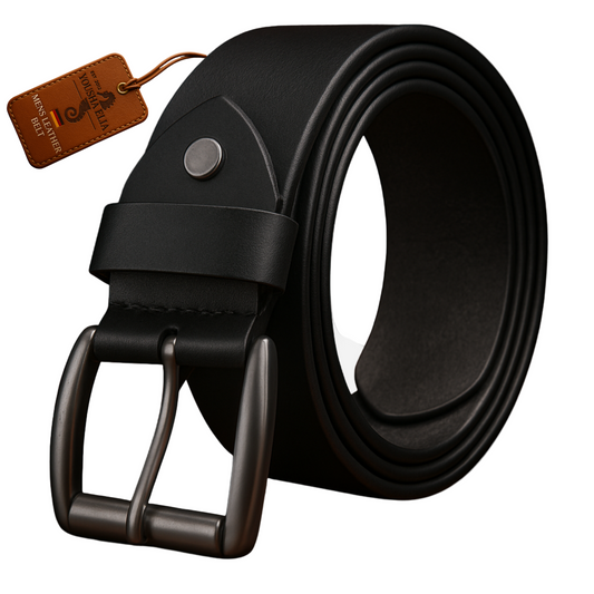 Black-leather-handmade-belt