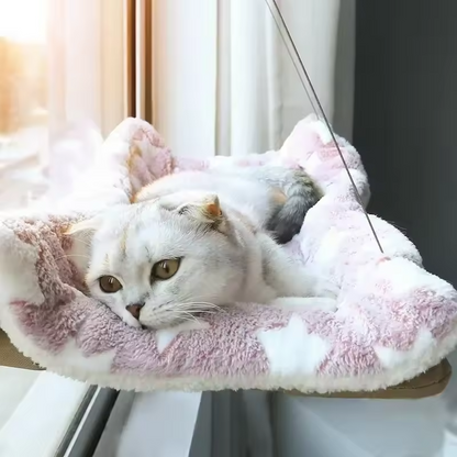 Katzen-Fensterliege mit Hängematte