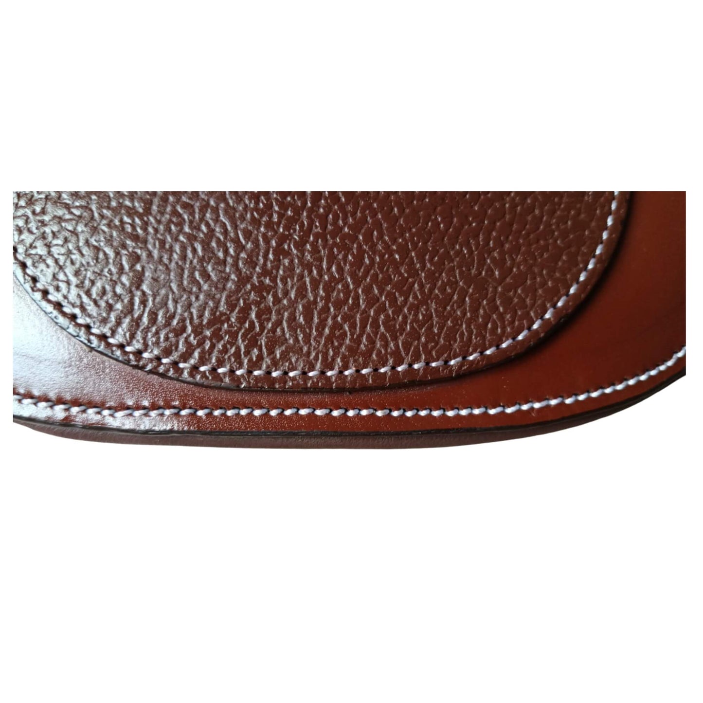 Brown Anatomical Leather Horse Girth – Padded Comfort Cinch - Youshaelia