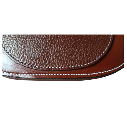 Brown Anatomical Leather Horse Girth – Padded Comfort Cinch - Youshaelia