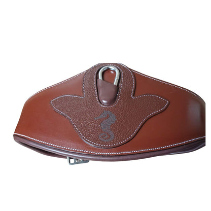 Premium Leather Horse Girth with Snap Hook – Durable & Padded - Youshaelia