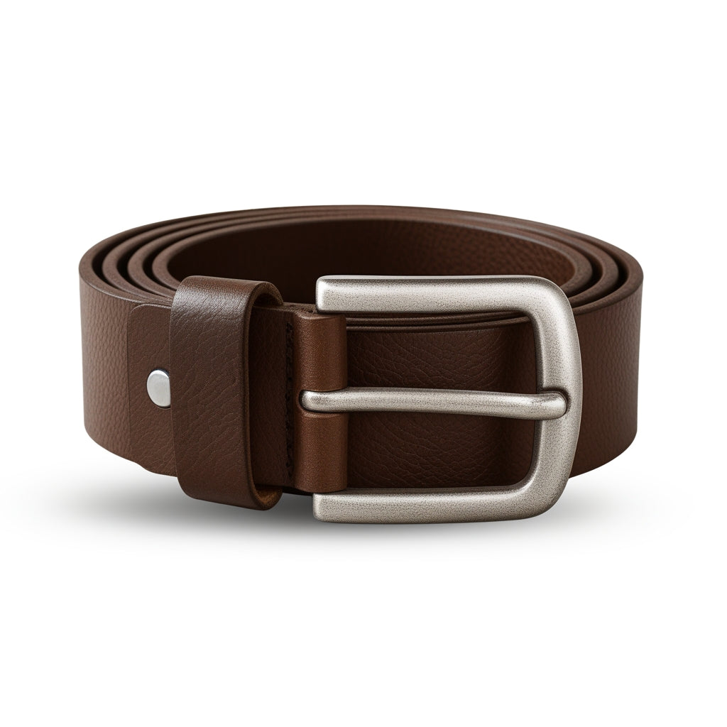 Leather Belt for Men| Classic Metal Buckle Belt - Youshaelia